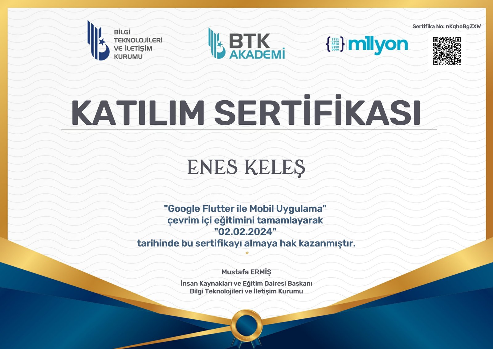 Google Flutter ile Mobil Uygulama Sertifika-1